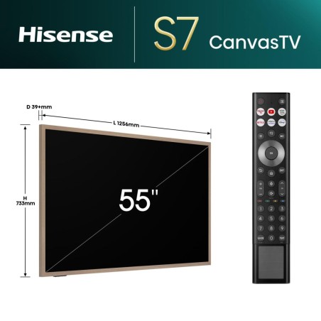 Hisense 55S7NQ 55 Canvas TV 4K UHD (2160p) Teak